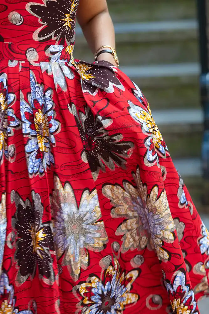 Flare detail of African Fashion dress for Occasions