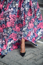 Close up view of African print set