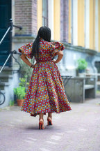 Olori Woven Print Maxi Dress