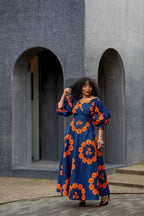 Front view of the Titlayo Floral Maxi Dress