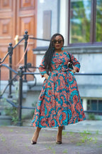 African print occasion dress for women 