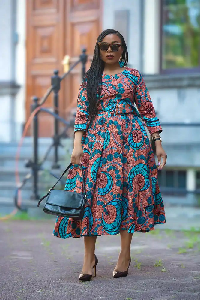 Floral African wax print 