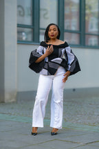 African print Ankara peplum Flair Women's Top