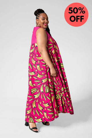 Abeba Pink Flare Dress Women’s Dress