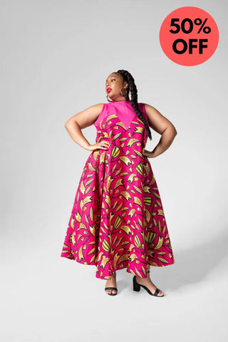 Abeba Pink Flare Dress Women’s Dress