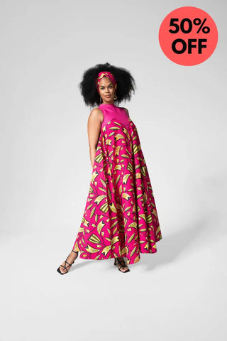 Abeba Pink Flare Dress Women’s Dress