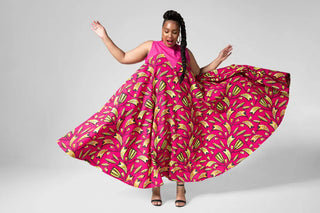 Abeba Pink Flare Dress Women’s Dress