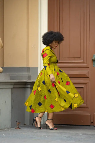 Aberash Long Sleeve Dress Apparel & Accessories