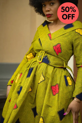 Aberash Long Sleeve Dress Apparel & Accessories