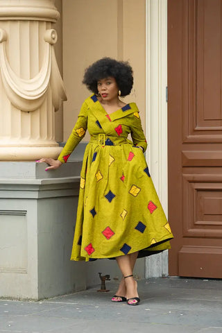 Aberash Long Sleeve Dress Apparel & Accessories