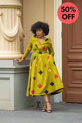 Aberash Long Sleeve Dress Apparel & Accessories