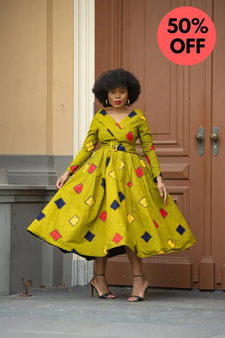 Aberash Long Sleeve Dress Apparel & Accessories