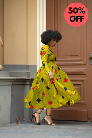 Aberash Long Sleeve Dress Apparel & Accessories