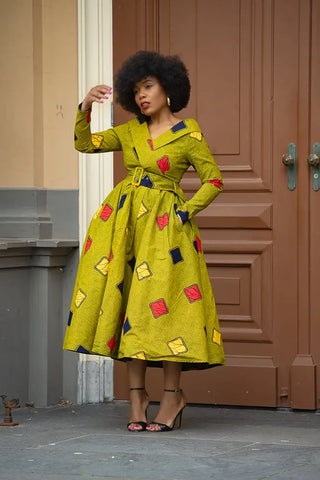 Aberash Long Sleeve Dress Apparel & Accessories