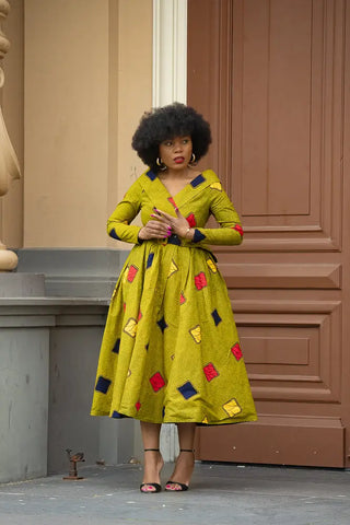 Aberash Long Sleeve Dress Apparel & Accessories