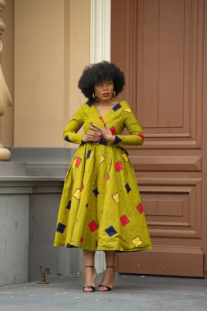 Aberash Long Sleeve Dress Apparel & Accessories