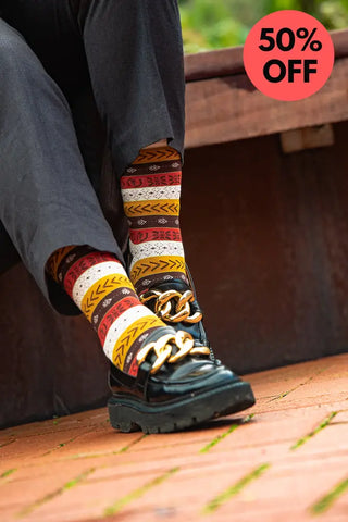 ABUJA BOGOLAN SOCKS UK 4-8/EU 36-41