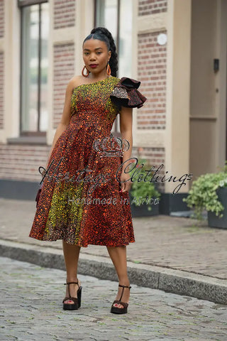 ADAEZE BROWN DRESS Women’s Dress