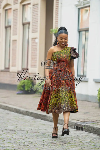 ADAEZE BROWN DRESS Women’s Dress