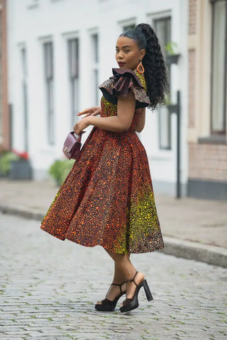 ADAEZE BROWN DRESS Women’s Dress