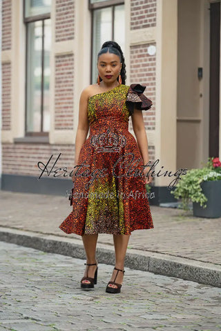 ADAEZE BROWN DRESS Women’s Dress