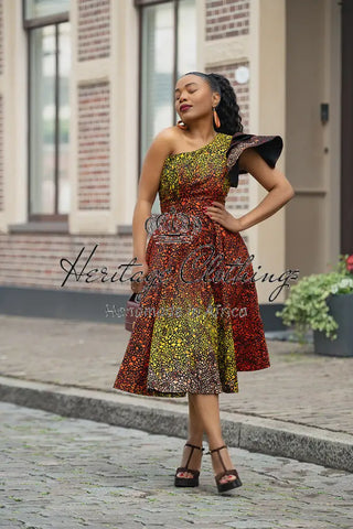 ADAEZE BROWN DRESS Women’s Dress
