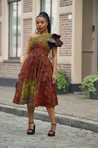 ADAEZE BROWN DRESS Women’s Dress