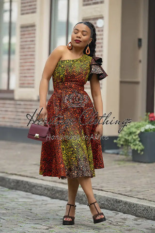 ADAEZE BROWN DRESS Women’s Dress