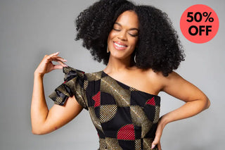 Adaeze Red And Black Dress Women’s Dress