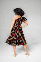 Adaeze Red And Black Dress Women’s Dress