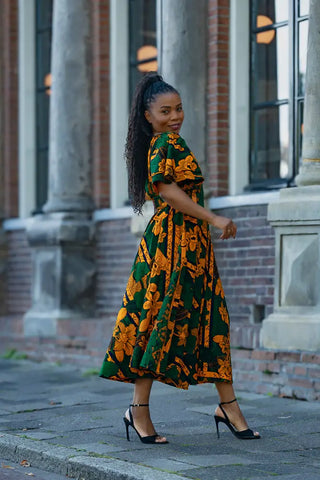 ADESUA GREEN DRESS Women’s Dress