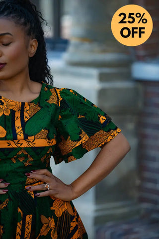 ADESUA GREEN DRESS Women’s Dress