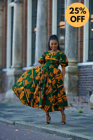 ADESUA GREEN DRESS Women’s Dress