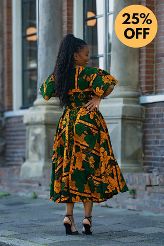 ADESUA GREEN DRESS Women’s Dress