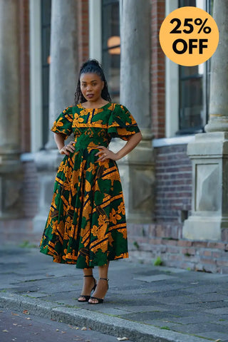 ADESUA GREEN DRESS Women’s Dress