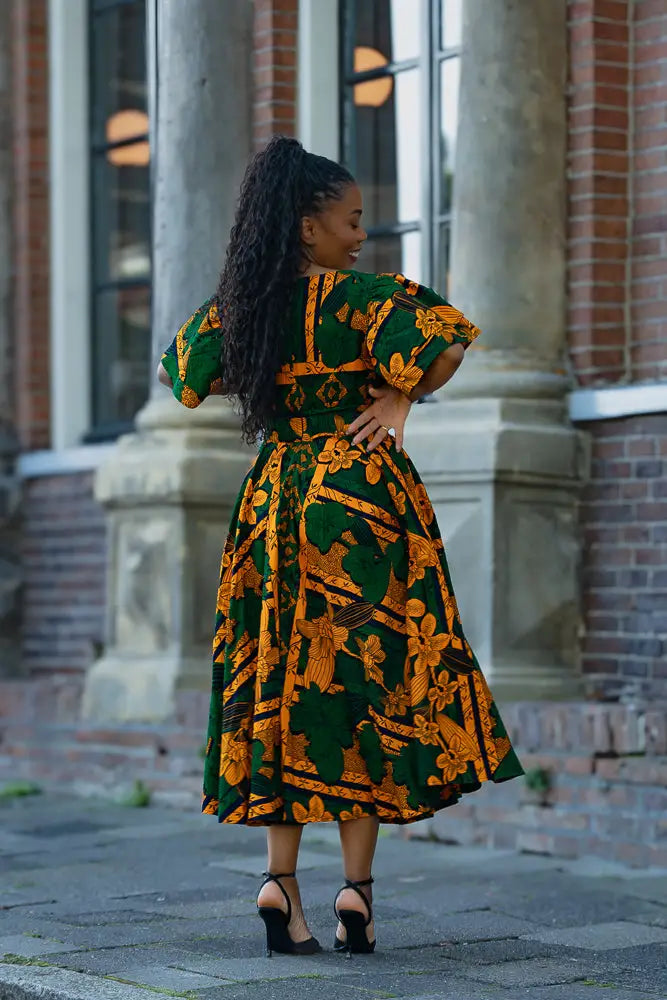 ADESUA GREEN DRESS Women’s Dress