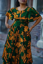 ADESUA GREEN DRESS Women’s Dress