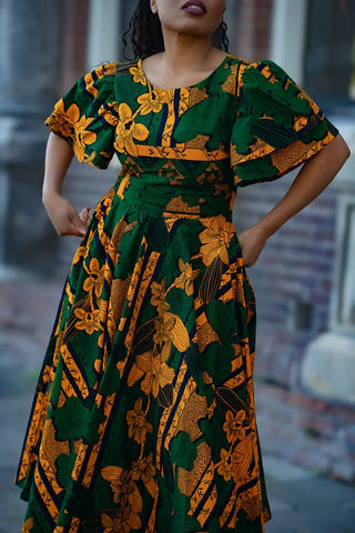 ADESUA GREEN DRESS Women’s Dress