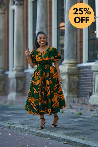 ADESUA GREEN DRESS Women’s Dress