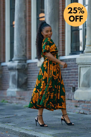 ADESUA GREEN DRESS Women’s Dress