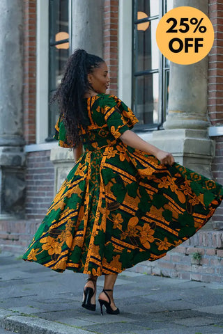 ADESUA GREEN DRESS Women’s Dress