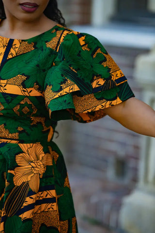 ADESUA GREEN DRESS Women’s Dress