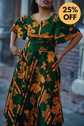 ADESUA GREEN DRESS Women’s Dress