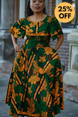 ADESUA GREEN DRESS Women’s Dress