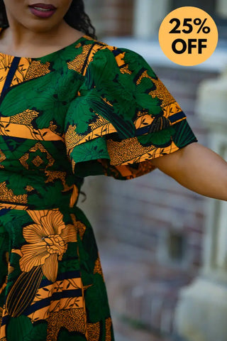 ADESUA GREEN DRESS Women’s Dress