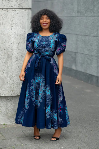 Alice Navy Blue Midaxi Dress