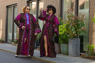 Althea Purple Kimono Set Coats & Jackets