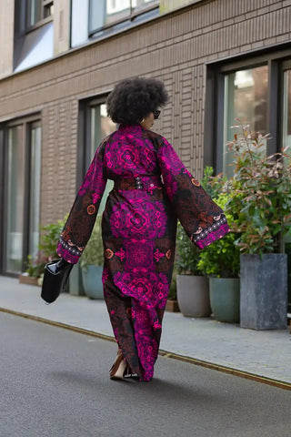 Althea Purple Kimono Set Coats & Jackets