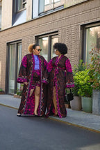 Althea Purple Kimono Set Coats & Jackets