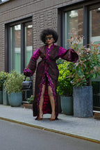Althea Purple Kimono Set Coats & Jackets